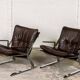 Mid-Century 'Pirate' Easy Chairs by Elsa and Nordahl Solheim for Rykken 60s