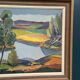 Original Swedish Oil on Panel - "Natural Landscape" by Frans Rase (1913-1994) - Signed - Vintage & Framed - 56 × 48 cm (22" × 18.9")
