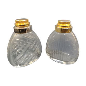 2 spray bottles cut crystal Marcel Franck "brumaire"