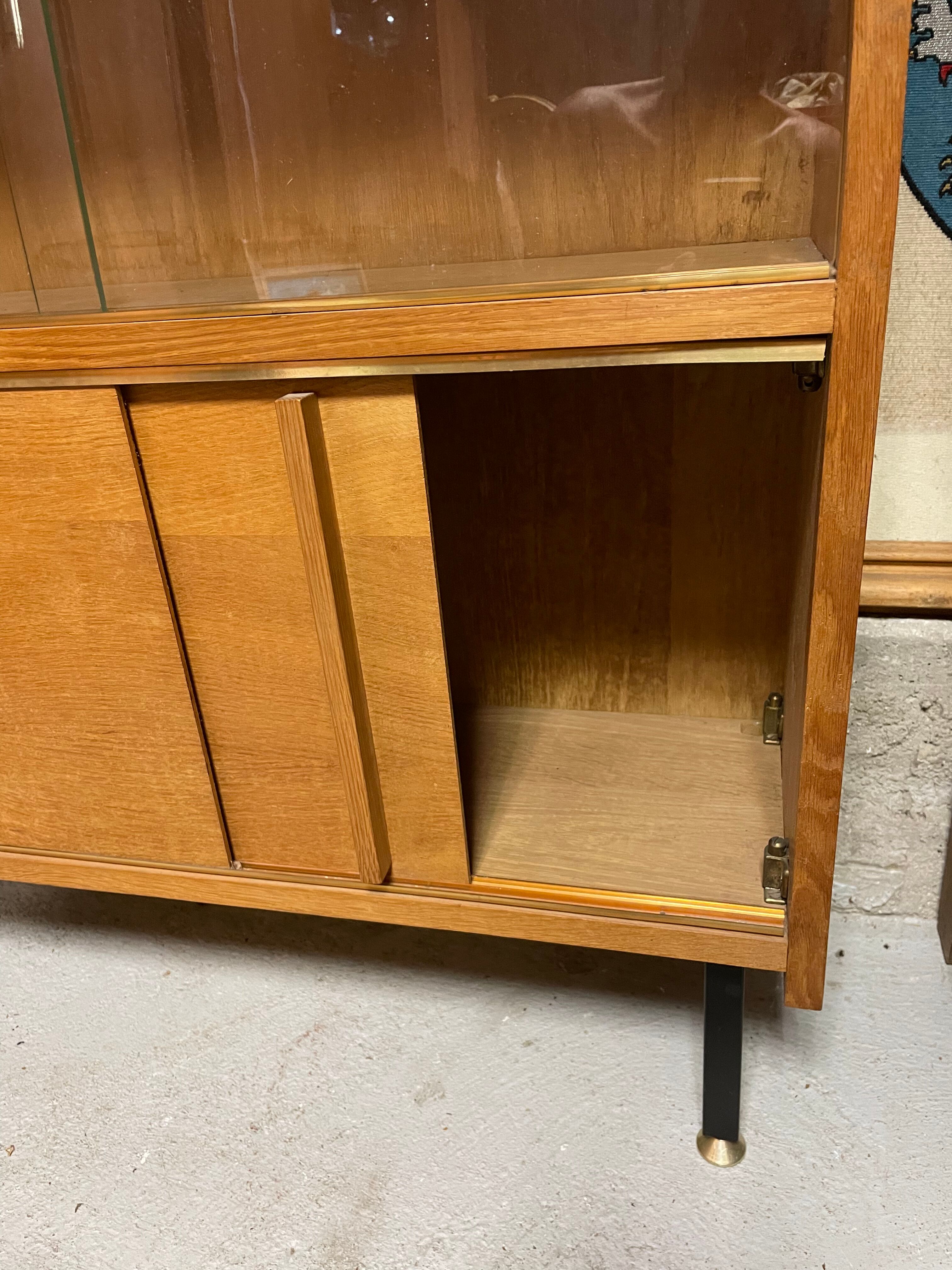 Vintage showcase sliding door year 50