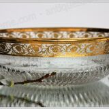 Large flared St Louis Crystal model Thistle gold.