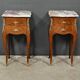 Pair of marquetry bedside tables, Louis XV style – 1960