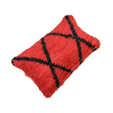 Coussin Berbère Béni Ouarain rouge et noir