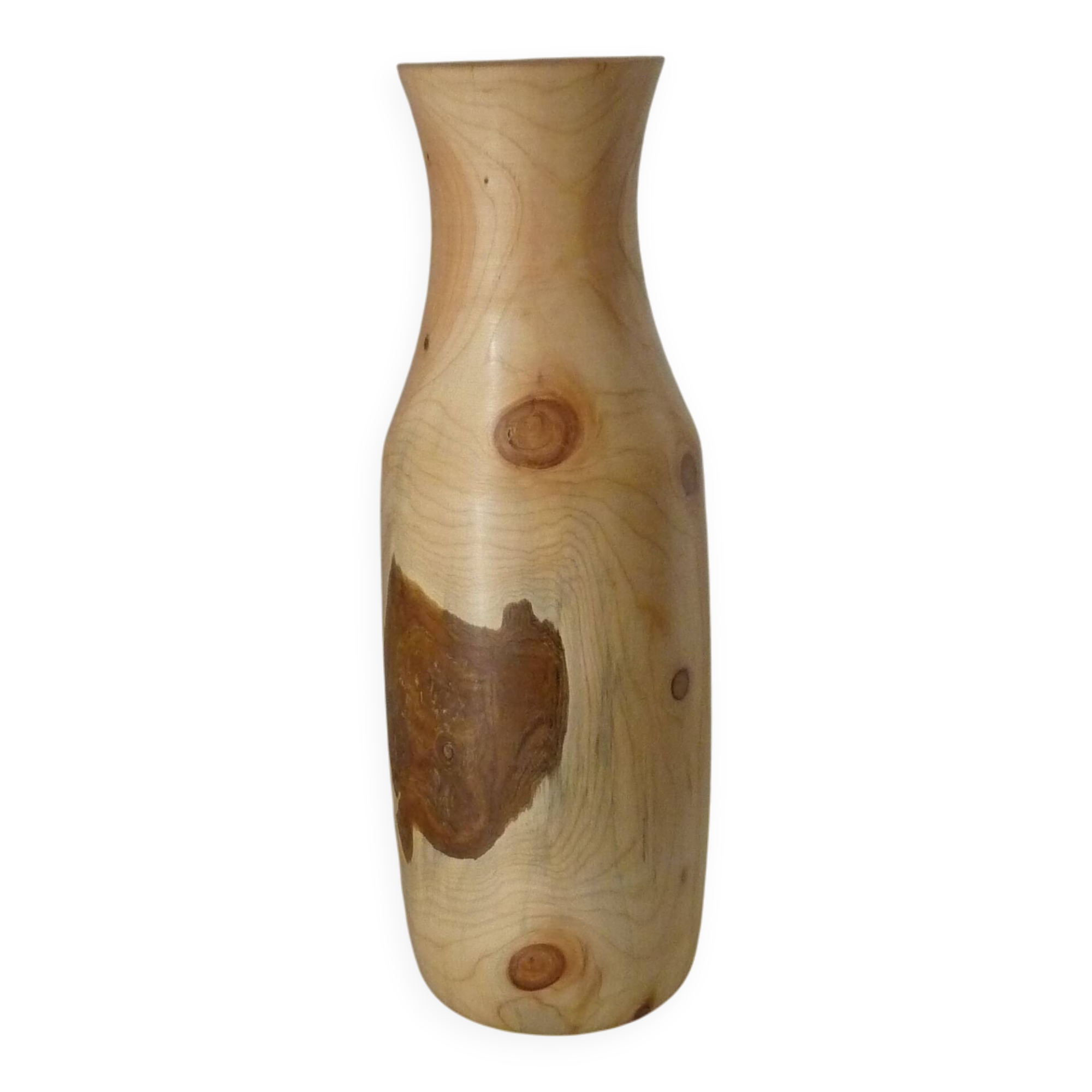 wooden vase