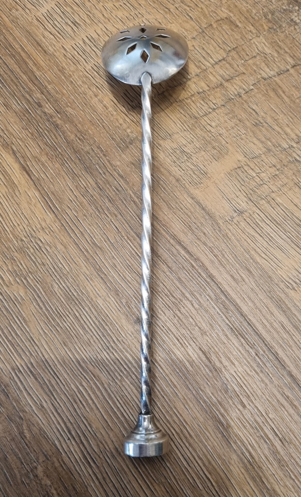 Silver ice spoon