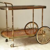 Desserte bar vintage in mahogany marquetry