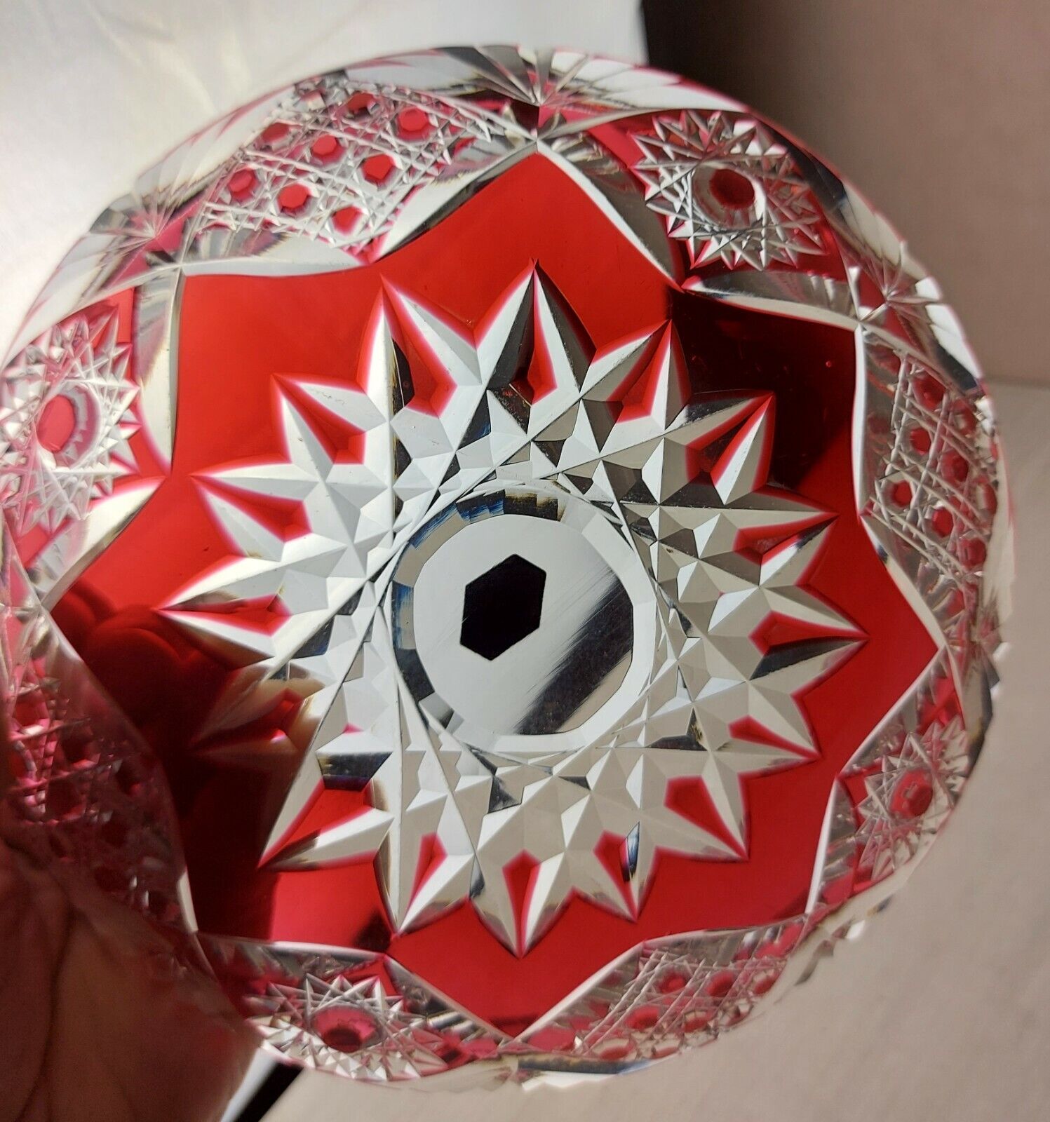 Ashtray, Moselle model, in Saint Louis crystal