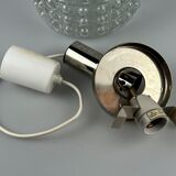60s 70s VEB hanging lamp ceiling lamp bubble chrome glass space age design