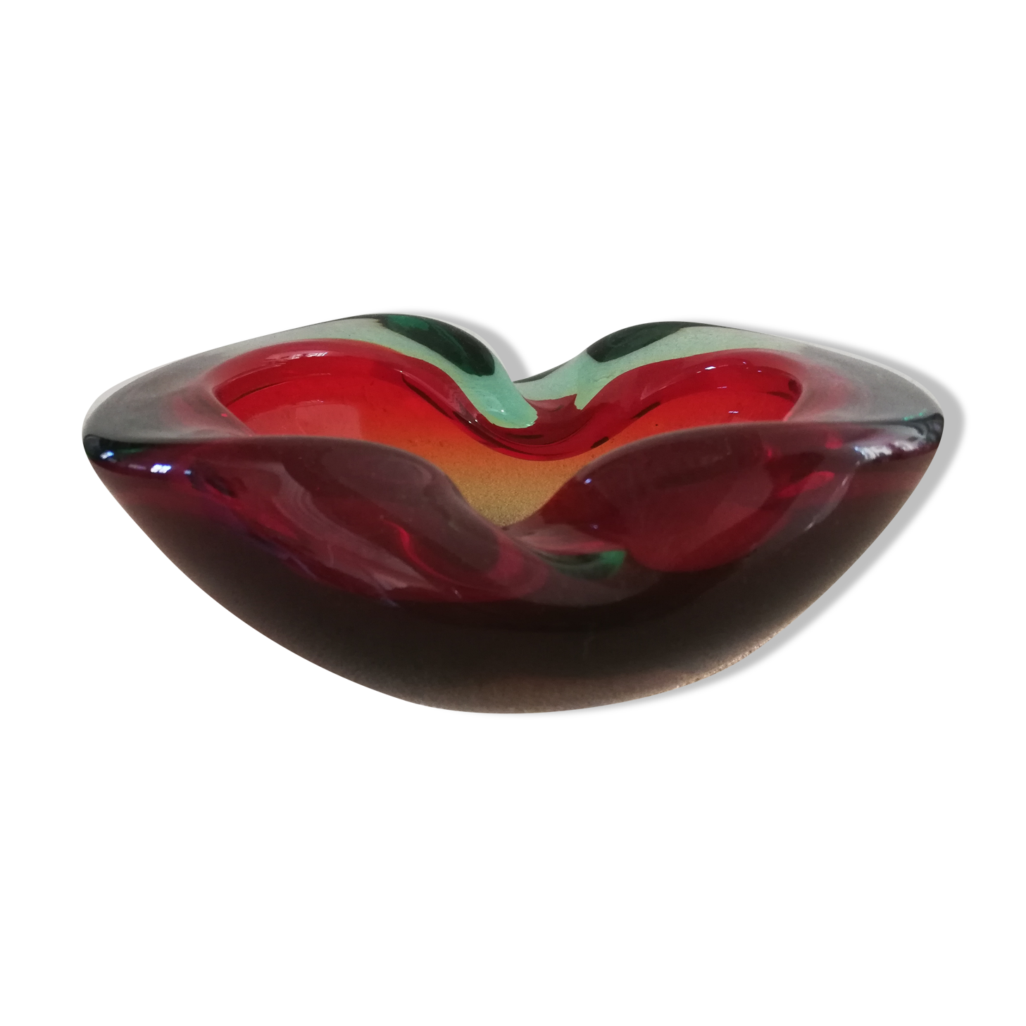 Thick glass pocket cup 1960s