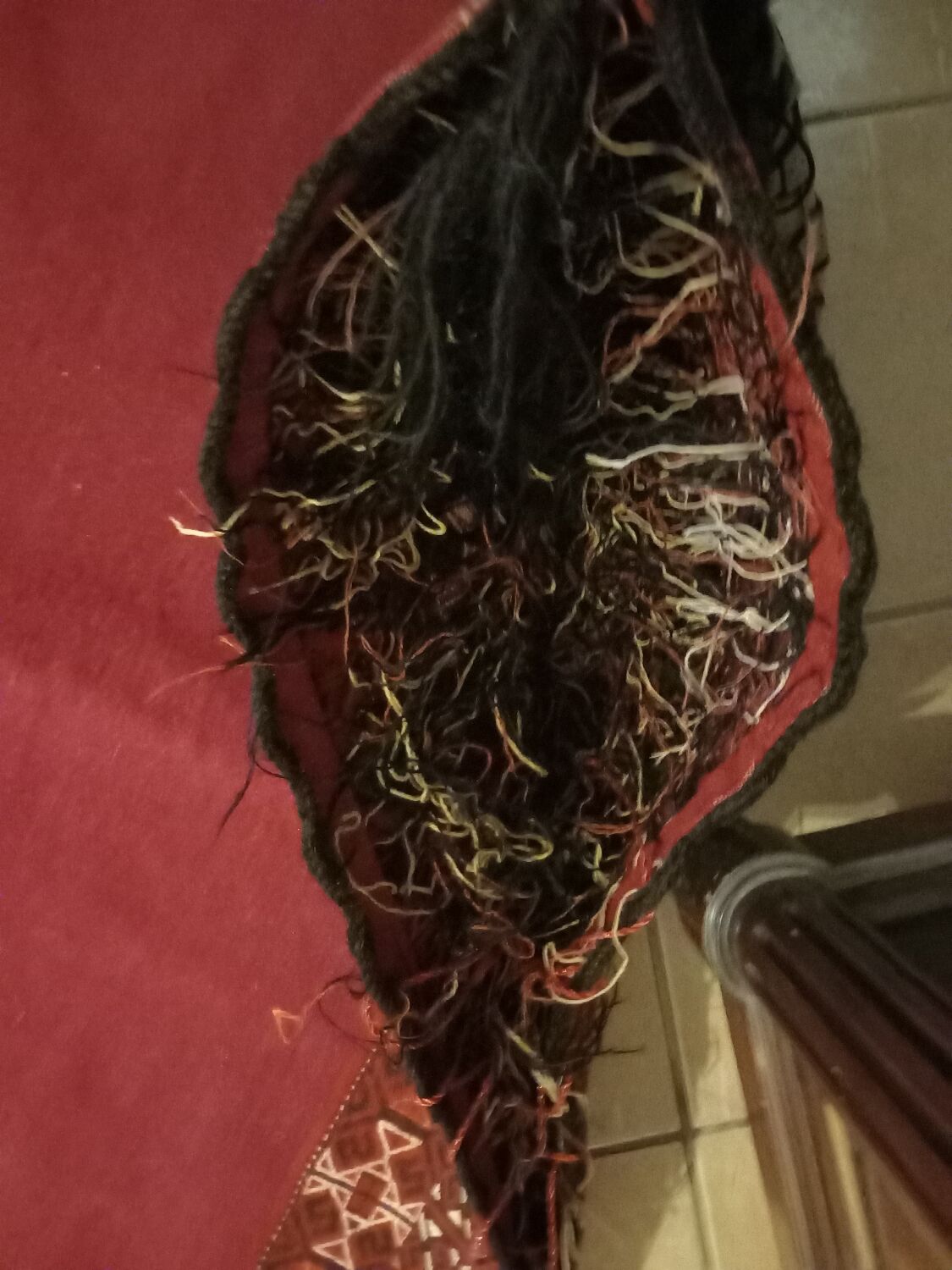 Oriental carpet saddle bag of dromedary turkmen