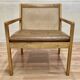 Scandinavian design leather armchair "Bernt Petersen" 1960.