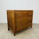 Wooden chest of drawers, splayed legs from the 1950s, vintage