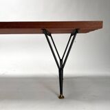 Mid-Century Bench in Iron and Brass, 1950s