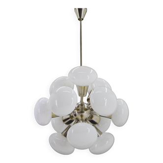 1970s Chrome Plated  12-Flamming  Sputnik , Czechoslovakia