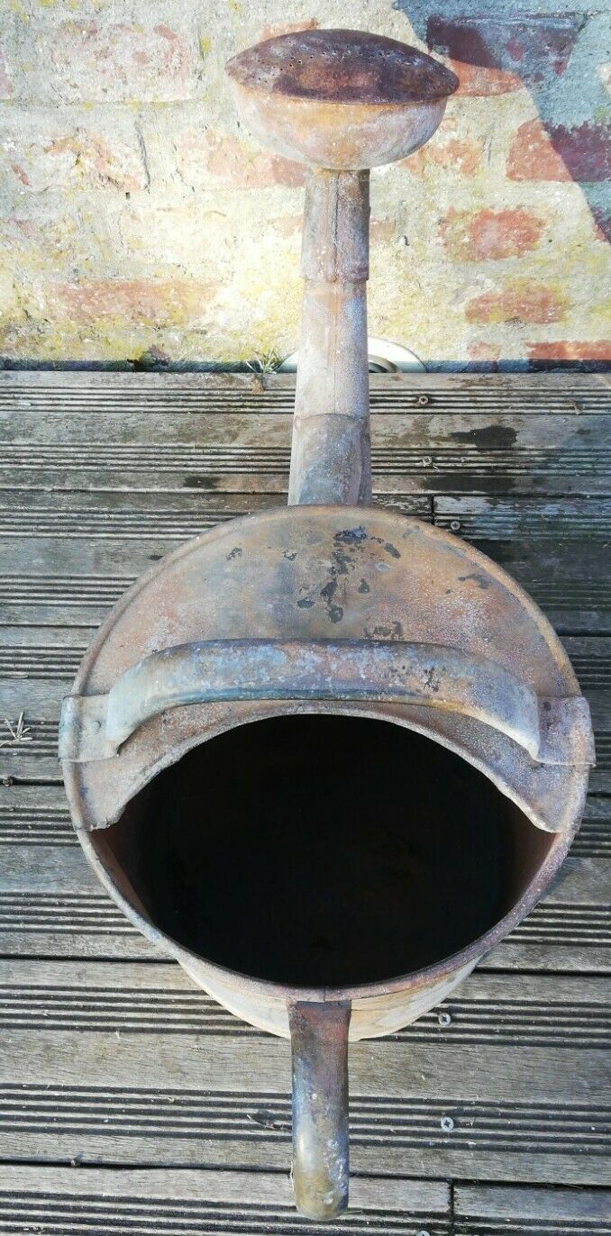 Vintage metal watering cane early 20th century