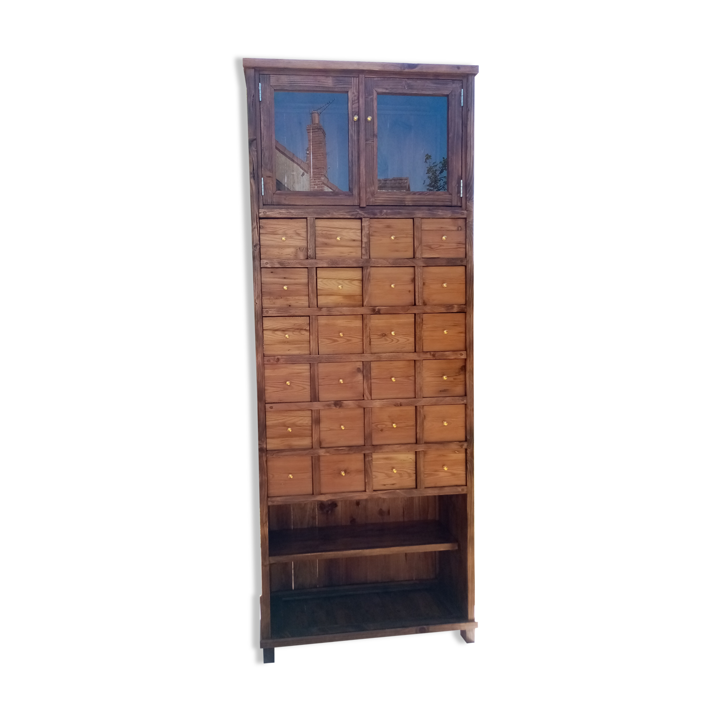 Furniture of haberdashery, window.