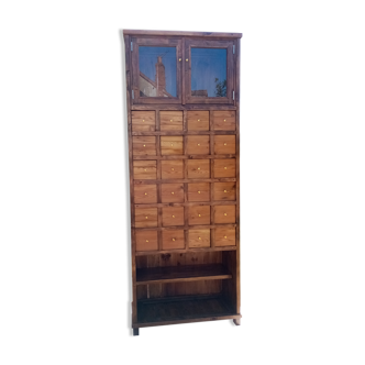 Furniture of haberdashery, window.