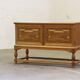 Vintage low sideboard in oak by Henning Kjærnulf, 1960s