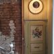 Gold holophane wall light