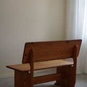 Modern Mid-Century Pine Bench, Made by a Swedish Cabinetmaker in the 1970s