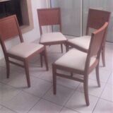 Lot de 4 chaises bois