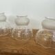 Lot 3 Tulips Antique Glass Cut Frosted Art Deco Lamps Lu