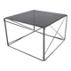 Coffee table by Max Sauze, Isocèle collection, 1970, glass top.