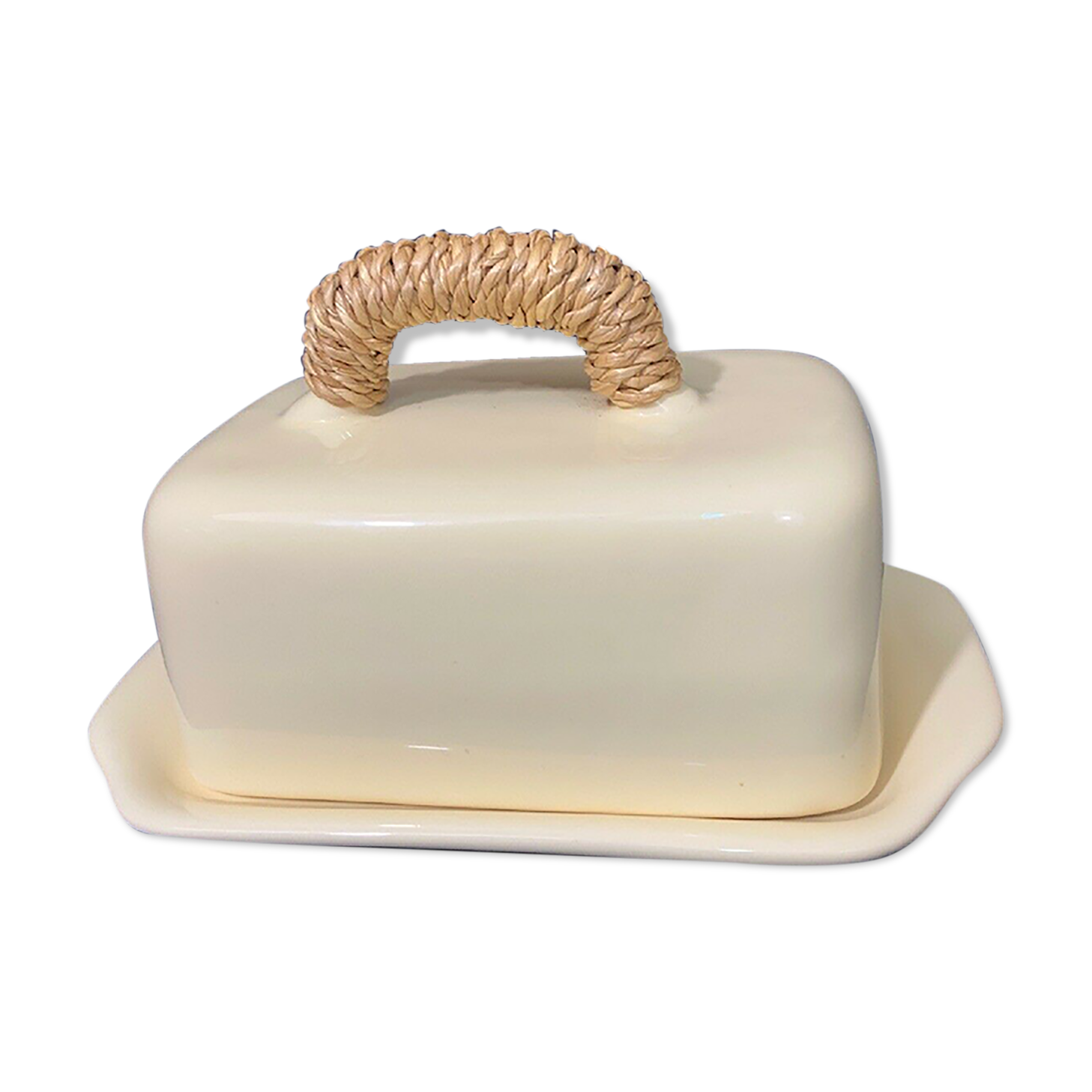 Vintage Louis style ceramic butter maker brand Tohu Bohu