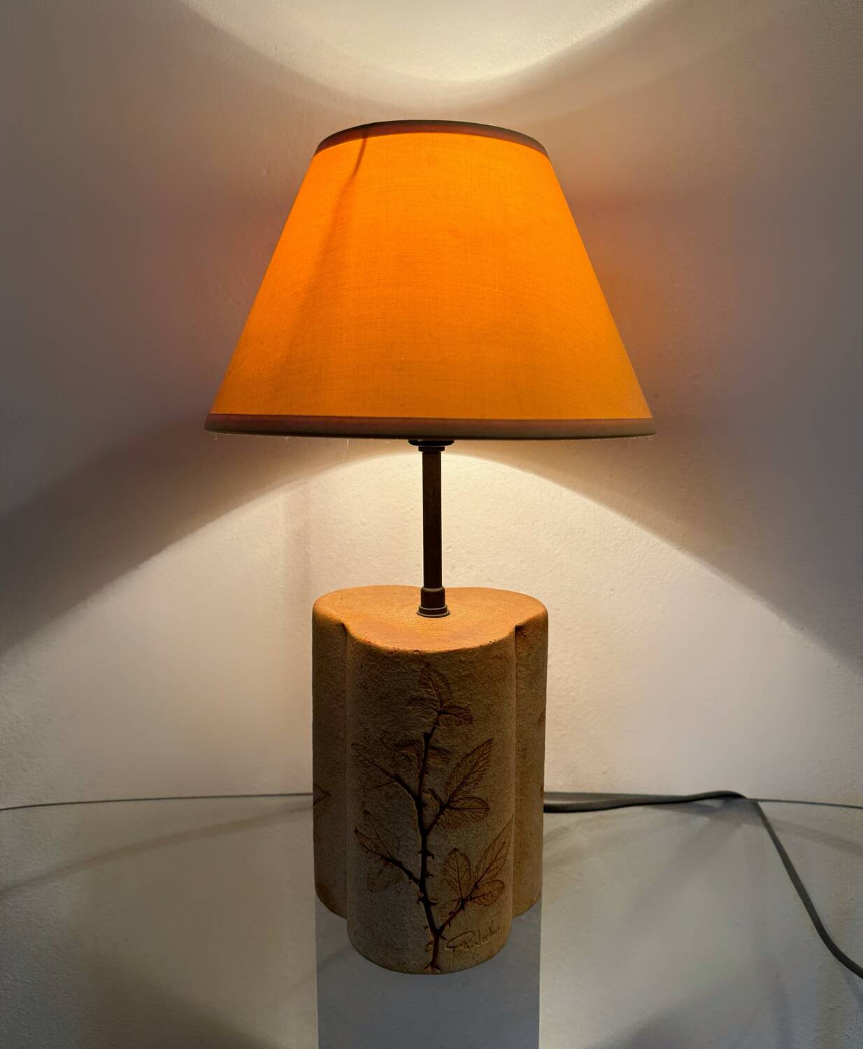 Raymonde Leduc ceramic lamp from the 70s