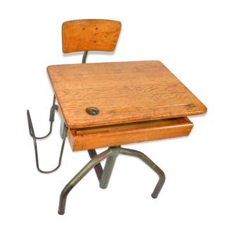 Pupitre d'écolier Jacques Hitier 1950