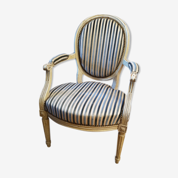 Fauteuil laqué époque Louis XVI