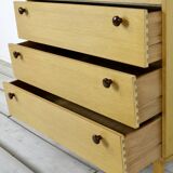 Commode haute en teck « Avalon » du milieu du siècle. Style vintage moderne.