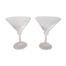 Duo verres à cocktail Daum cristal Boléro