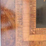 Inlaid living room pedestal table, italy 19th century, circa 1850