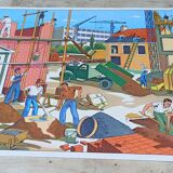 School poster two/back 76 x 56 - reading sheet the farm / construction