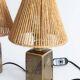 Two glazed ceramic lamps – Signature to be identified – 1960s