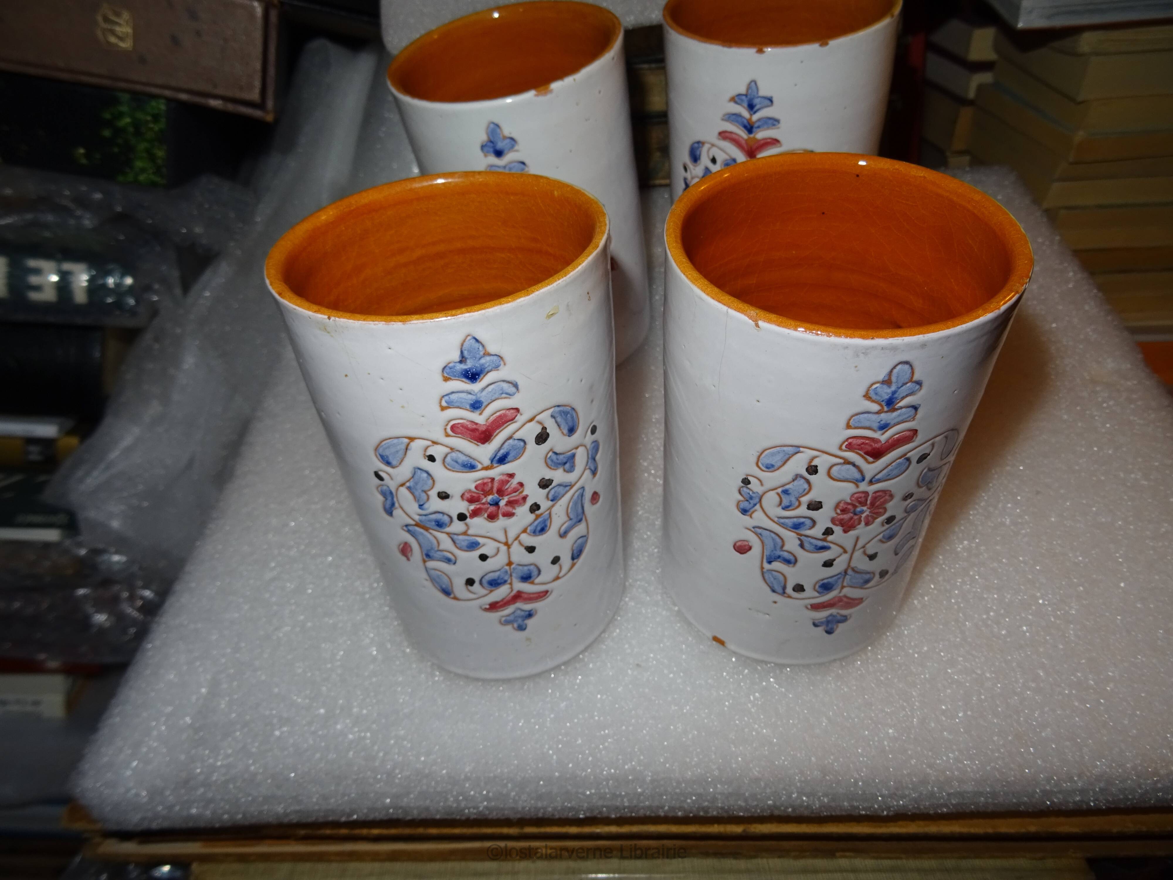 Orangeade service - pottery morocco ghrib salted - uncommon