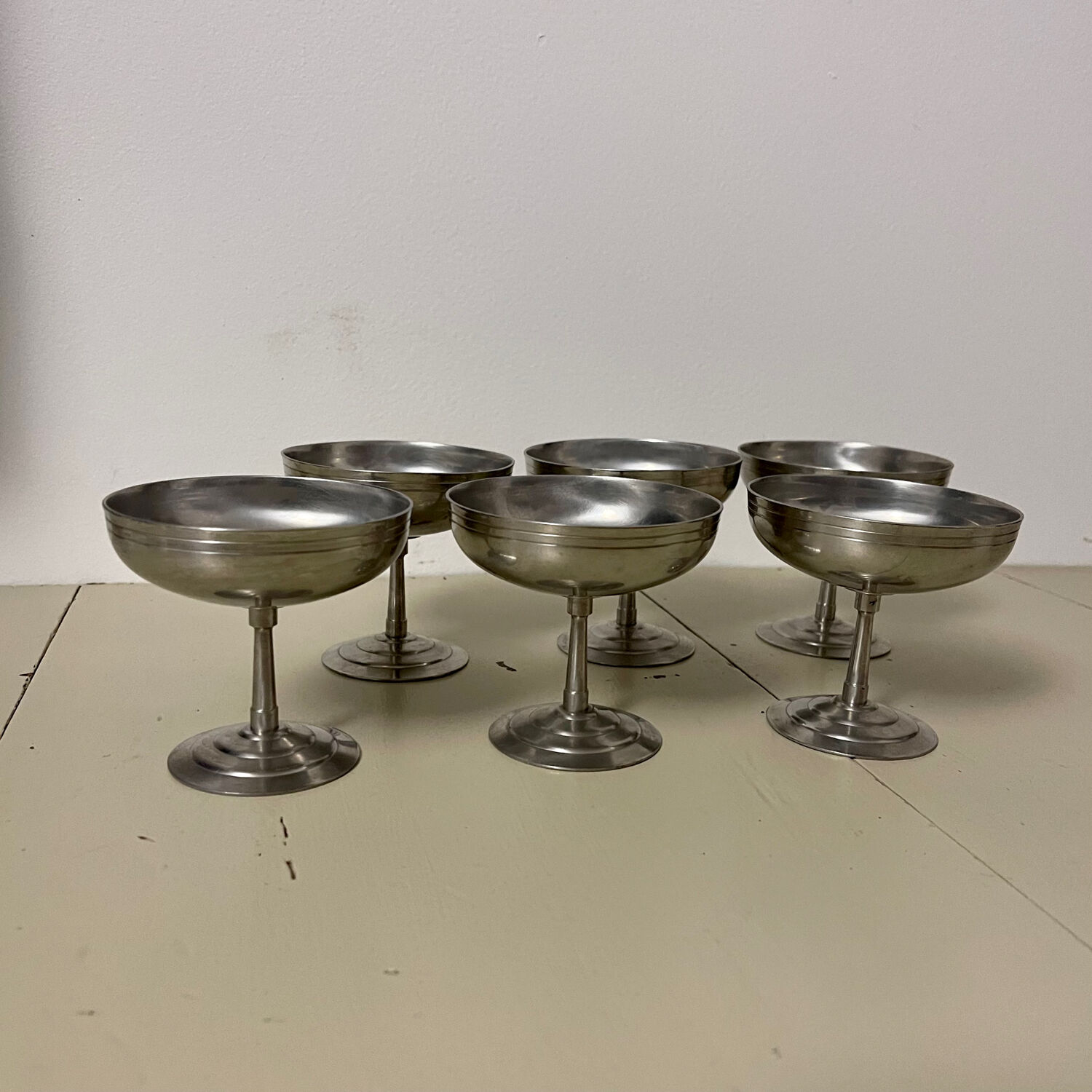 Set of 6 ice cream cups