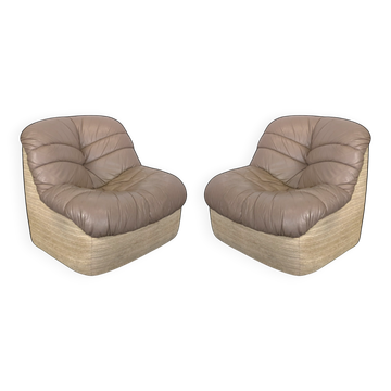 Pair of 80s armchairs