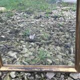 large gilded wood mirror