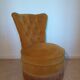 Fauteuil crapaud moutarde