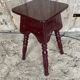 Vintage Bordeaux Turned Legs Wooden Stool #D546