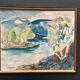 Original Swedish Oil on Canvas – “River” by Liljedahl – Signed – Dated 1986