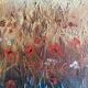 Tableau HST "Paysage aux coquelicots et champ de blé" J. De Beaucourt (éc.