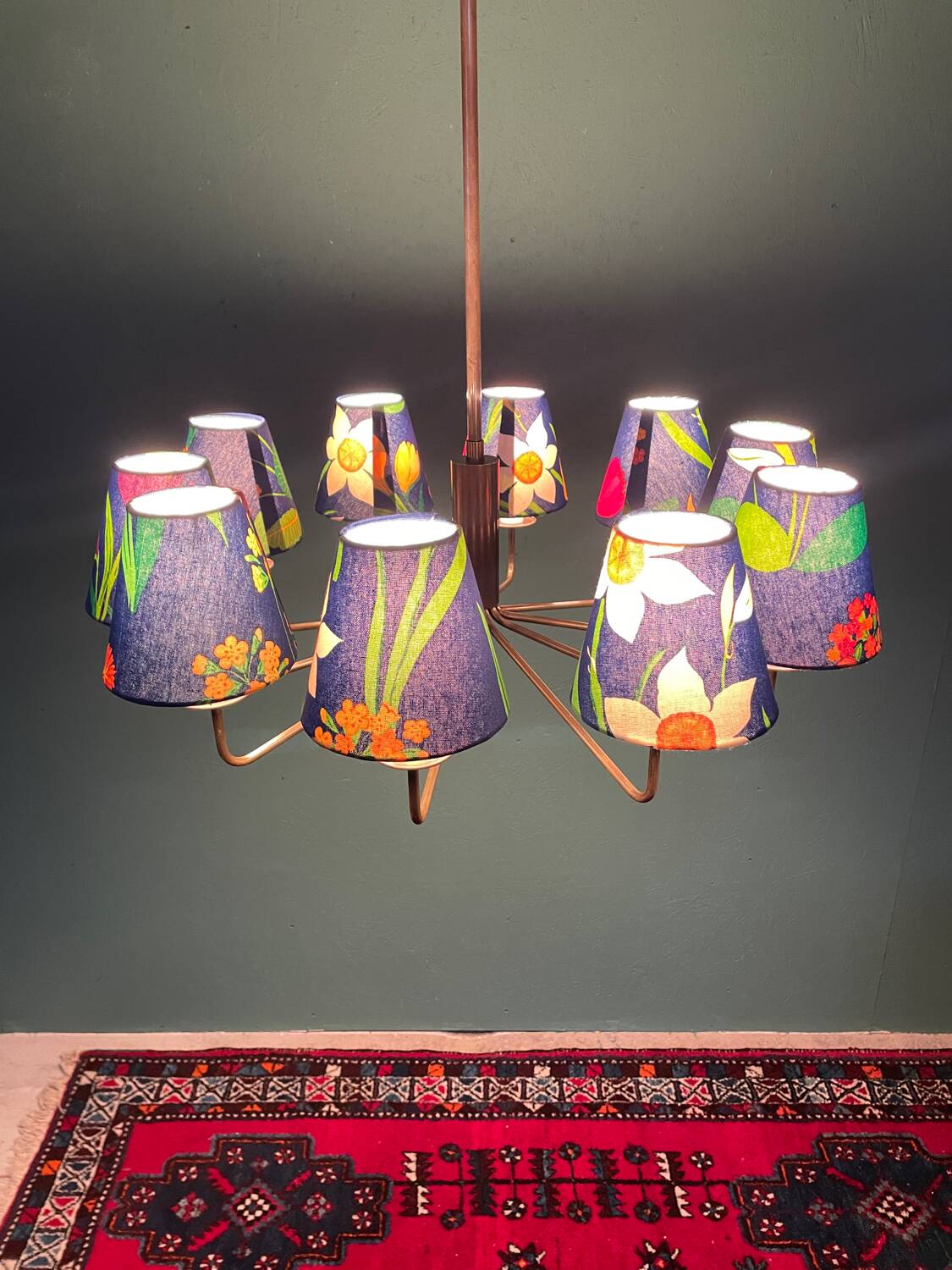A very rare mid-century chandelier designed by Danish architect T. H. Valentiner