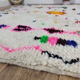 Handmade wool Berber rug 247 X 140 CM
