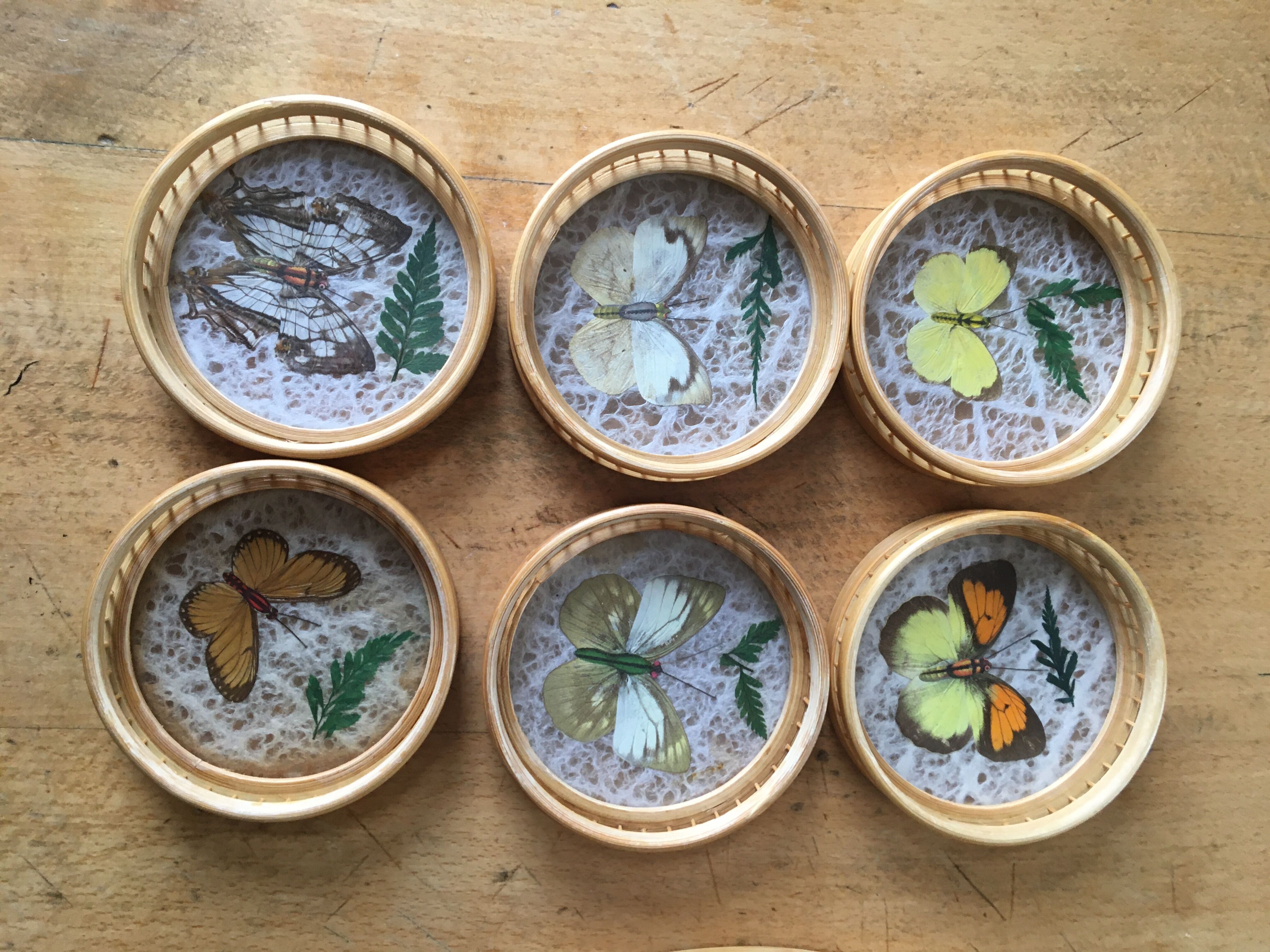 6 under glasses and its tray