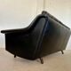 Vintage Danish Mid-Century Georg Thams 3-Seater Sofa in Black Leather, 1960