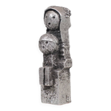 Brutalist aluminum sculpture by Willy Ceysens, Belgium 1980s