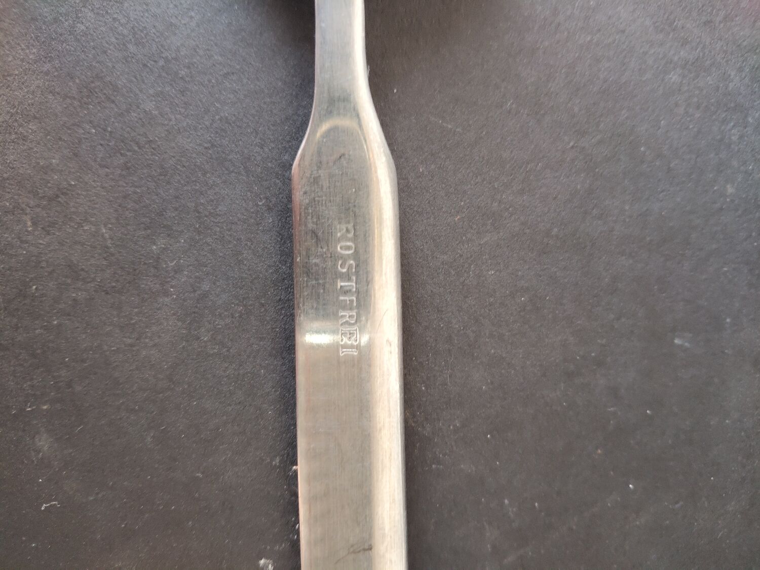 Vintage cutlery service Rostfrei – modernist stainless steel design – 11 pieces